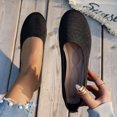 thumbnail image 2 of Women Casual Shoes Knitted Trainers Ballet Shoes Flat Footwear Non Slip Breathable Style For Women Everyday Casual Wear ,Us Size:8, 2 of 9