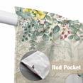 thumbnail image 4 of Cute Easter Bunny Swag Valances for Windows, Kitchen Curtains 36 Inch Length 2 Panels Set, Eucalyptus Leaves Colorful Eggs Beige Short Curtains for Small Windows Rod Pocket Cafe Curtains 28"x36", 4 of 8