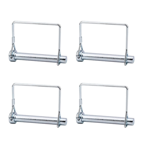 INCREWAY Goupille de Coupleur de Remorque M10, 4 Pcs Goupille de Verrouillage d'Arbre Robuste Goupille de Sécurité en Acier au Carbone de 70MM de Long, Goupille de Verrouillage Carrée pour Remorques de Jardin de Ferme