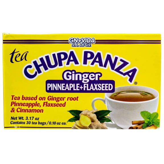Chupa Panza Detox Diet Tea Jengibre Te Chupa Pansa para Perdida de Peso - 30 ct