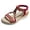 Red, variant on Rokment Women's Ethnic Beaded Platform Wedge Sandals Boho Beach Woven Open Toe Espadrilles Chunky High Heels Slingback Dressy Summer Shoes Blue Size 6.5