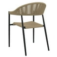 thumbnail image 2 of Mainstays Patio Curved Back Wicker Stacking Chair - Yellow, 2 of 8