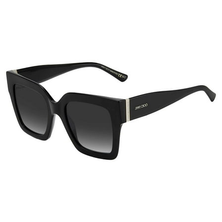Jimmy Choo EDNA/S 0807 9O Women's Black Square Frame Sunglasses