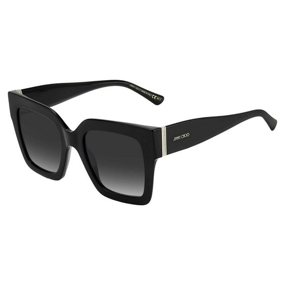 Jimmy Choo EDNA/S 0807 9O Women's Black Square Frame Sunglasses
