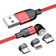 thumbnail image 1 of Cable Comerliv 3 en 1 Rotativo 540° Rojo, 1 of 4