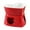 Red, variant on deevoka Pottery Fire Boiler Bowl with 4 Pieces Forks Melting Pot Multifunction Warmer Butter Mini Fondue Pot for Valentines Day Party Red