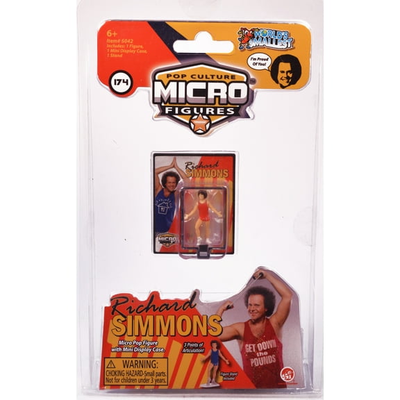 World's Smallest Action Micro Figures Richard Simmons Micro Figure (Red Outfit)