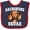 Navy and Red, variant on Inktastic Dog Dachshund Squad Boys or Girls Baby Bib