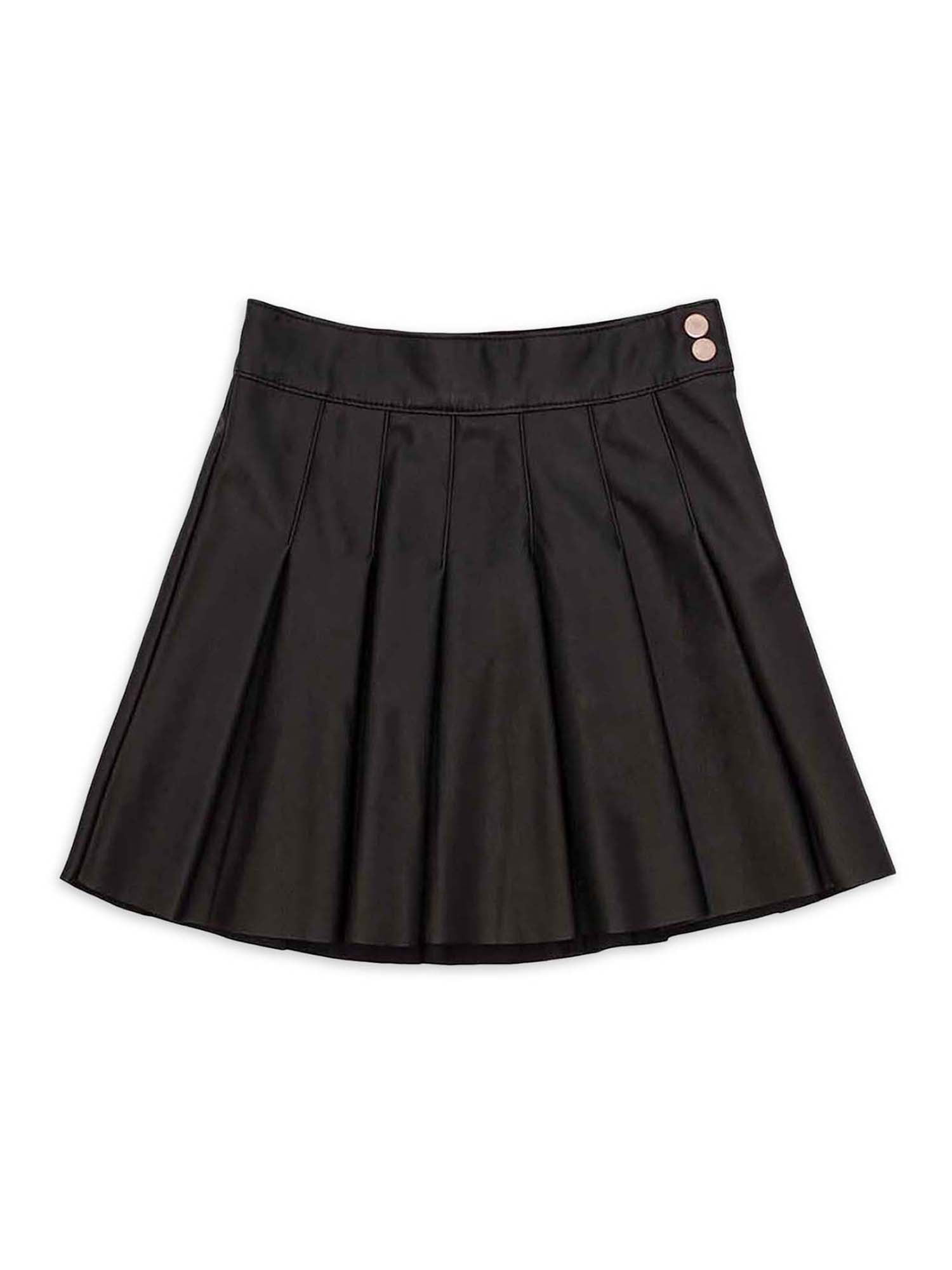 Jordache Girls Pleated Pleather Skirt, Sizes XS-2X