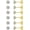 Gold, variant on 6 Pairs Earring Stud for Women Men 316L Stainless Steel Flat Back Stud Earrings Set, 2mm