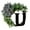 U, variant on Last Name Year Round Front Door Wreath ,26 Letter Farmhouse Wreath Wooden Hanging Sign Door Decoration Wreath,All Seasons Wreath for Home Indoor Outdoor Decoration - A,14.96inch