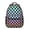 Rainbow Checkered Pattern, variant on Purple and Black Wavy Checkered Backpack for School, Cute School Bag with Adjustable Shoulder Straps and Padded Back, 15.3"x11"x6.7"
