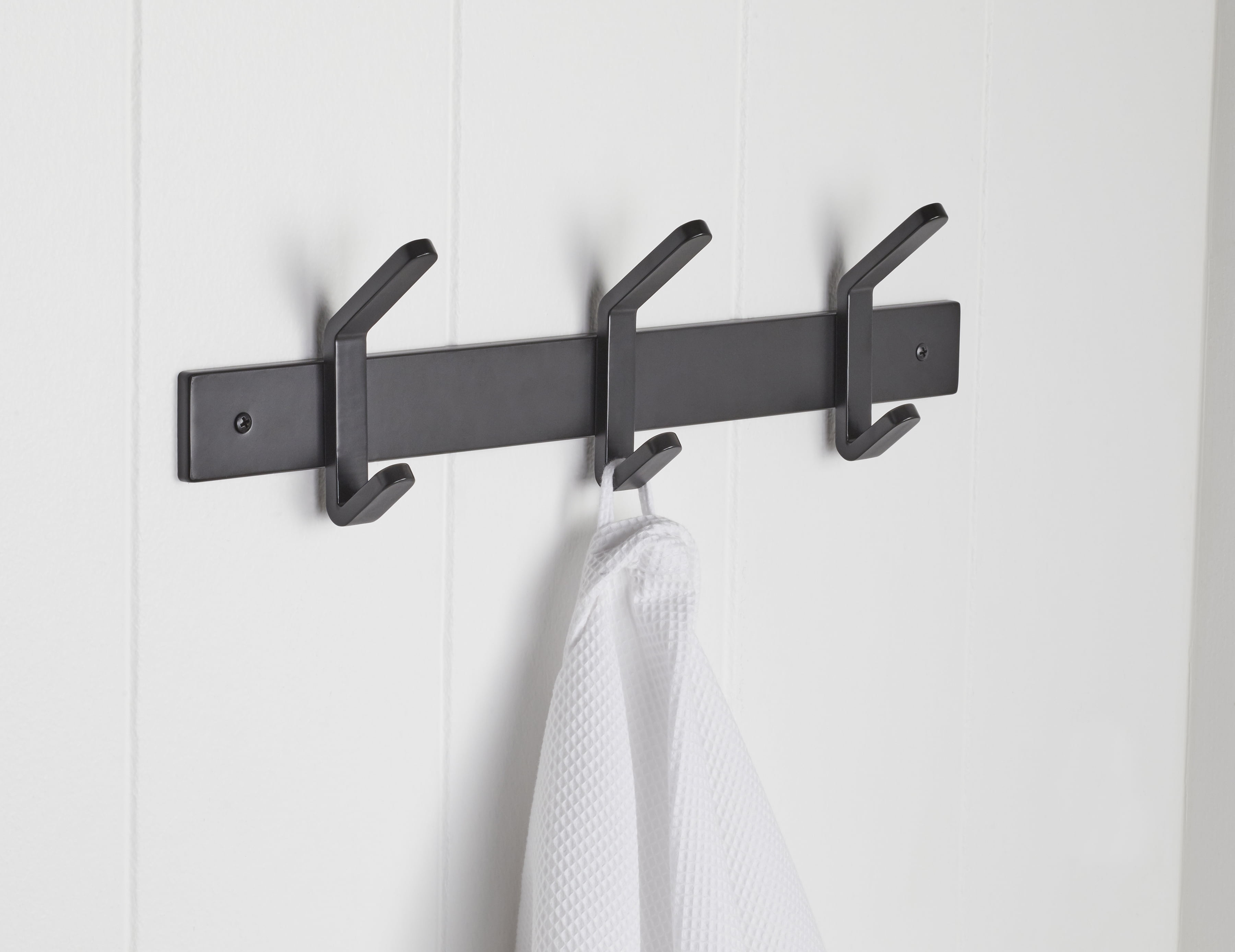 Alden 18 Hook Rail in Matte Black Walmart