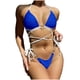thumbnail image 1 of Traje de baño de 2 piezas para mujer, trajes de baño para mujer, bikini con cordón ajustable Love para mujer, 1 of 6