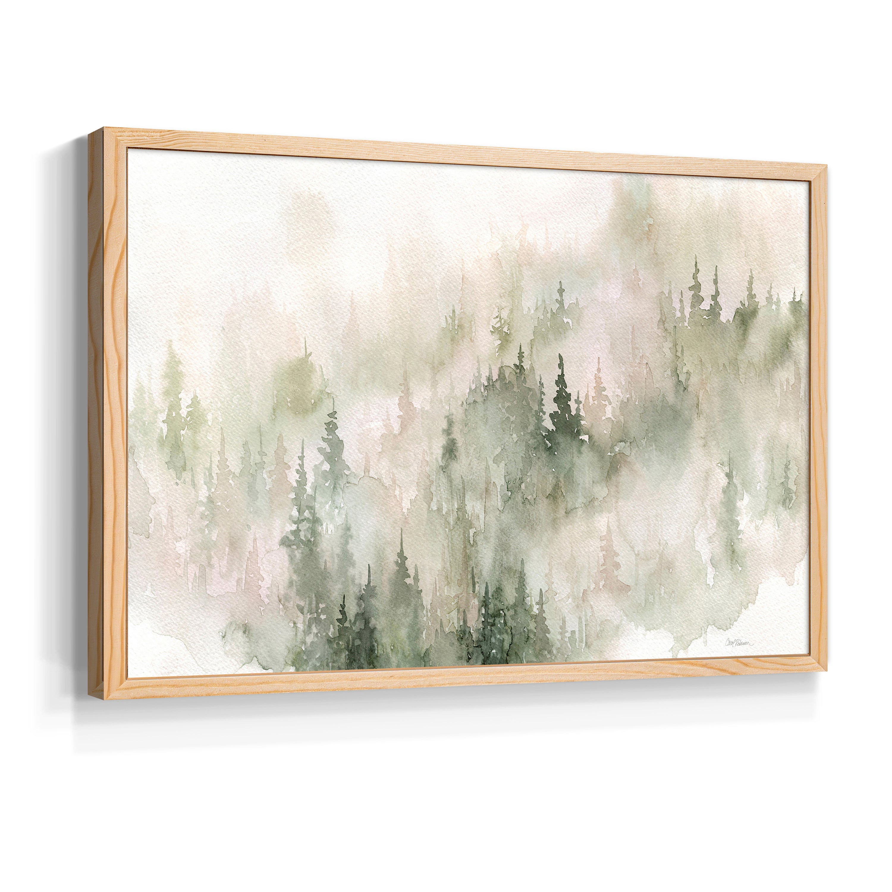 Misty Mountain Sides by Carol Robinson - Restickable Framed Giclée Print