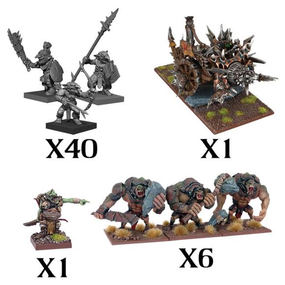 Mantic Entertainment MGCKWG108 Miniatures Armée des Rois de la Guerre Gobelins 3E