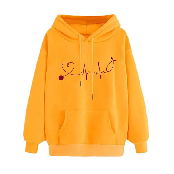 Sudadera con capucha estampada para mujer Tops de manga larga Bluse Pompotops gfhjh6550