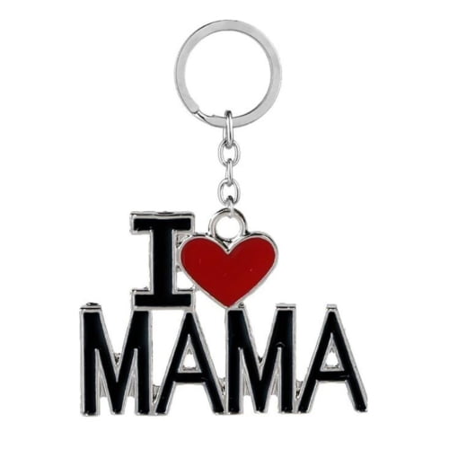 Fashion Metal Family Keychain I Love MAMA/PAPA Letter Key Chains Mother's  Day/Father's Day Gift Key Ring