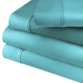 thumbnail image 2 of Superior Cotton Blend 800 Thread Count Sheet Set, Split King, Teal, 2 of 5