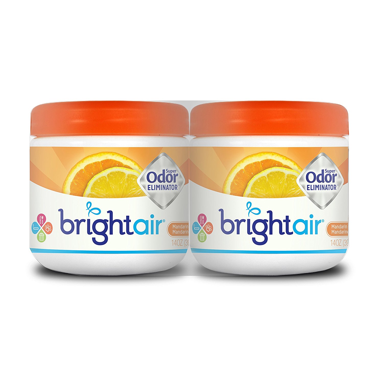 Bright Air Solid Air Freshener and Odor Eliminator, Mandarin Orange and