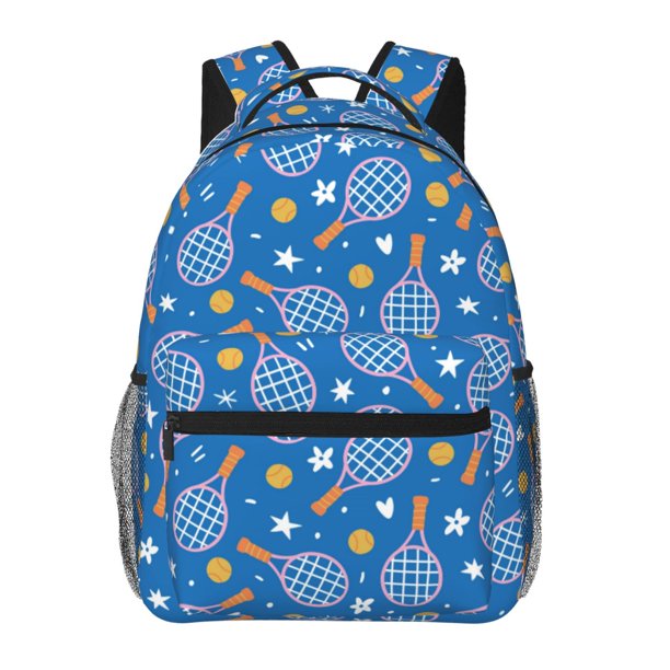 Fotbe Tennis Mochila Casual con Estampado para Escuela, Viajes y Actividades al Aire Libre - Duradera, Ligera y Cómoda