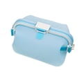 thumbnail image 2 of Silicone Lunch Box Contenedor de almacenamiento de alimentos Gran capacidad Gran capacidad Organizador de microondas plegable Bolsa de maquillaje para Azul, 2 of 9