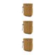 thumbnail image 2 of Greeniant Riñonera de tela Oxford, bolsillo de malla con cordón, bolsa organizadora de linterna eléctrica, para montañismo, caqui Caqui 3Conjunto, 2 of 6