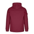 thumbnail image 4 of Fmbrln Mens 1/4 Zip Up Hoodies Fashion Long Sleeve Pullover Tops Casual Outdoor Running Athletic Hooded Sweatshirts with Pockets Wine L, 4 of 4
