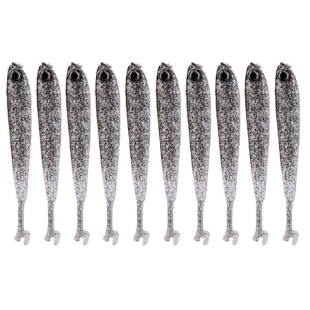 10 Pieces Soft Fishing Lure Artificial Bait Tackle Bream Bass 3D ...