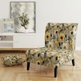 thumbnail image 2 of Designart "Sunlit Yellow Floral Serenity I" Yellow Floral Upholstered Accent Chair - Cottage Arm Chair For Living Room, 2 of 5