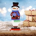 thumbnail image 3 of Gibobby Adornos navideños Decoración navideña Adornos navideños decoración navideña de pie Decoración de Papá Noel Muñeco de nieve(G), 3 of 5
