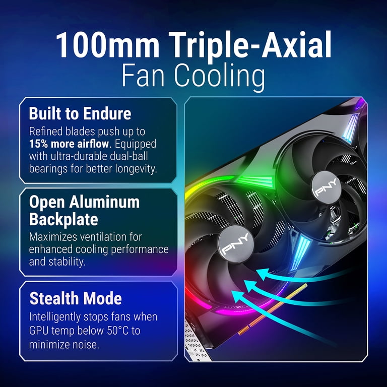 PNY NVIDIA GeForce RTX™ 5090 Epic-X™ ARGB OC Triple Fan, Graphics