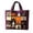 Dark Purple, variant on Halloween Quilted Tote Bag,Reusable Shopping Tote Large Capacity Trick or Treat Bag Fall Gift for Women Daily Commute Travel Shoulder Strap Handbag