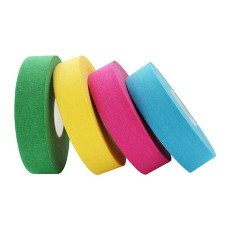 Yellow Cotton Hockey Stick Tape 20M Roll for Sports Use Waterproof Antislip Enhanced Grip