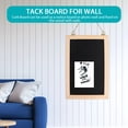 thumbnail image 6 of Worgeous 1Set Beige Black Double Sided Design Cork Board for Pictures Wall Mounting Notice Board 11.8x7.9in, 6 of 8