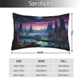 thumbnail image 2 of Naloa Fantasy Landscape Starry Night Pillow Covers, Throw Pillow Case Cushion Covers,Cushion for Bedroom,Couch,Home-14"x20", 2 of 6