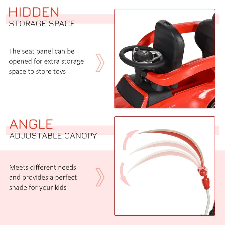 Push car hotsell with sun shade