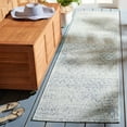 thumbnail image 3 of SAFAVIEH Courtyard Wilfreda Abstract Indoor/Outdoor Runner Rug, Grey/Navy, 2'2" x 9', 3 of 8