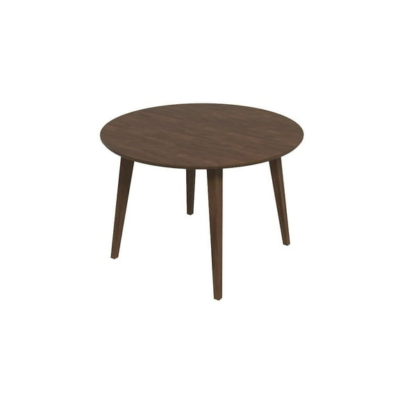 Candida Mid Century Modern Style Solid Wood Walnut 43" Round Dining Table