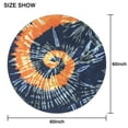 thumbnail image 6 of Colorful Tie Dye Pattern Round Tablecloth 60"x60",Wrinkle Wipeable Table Cloth for Kitchen Dining Room Picnic Patio Party, 6 of 6