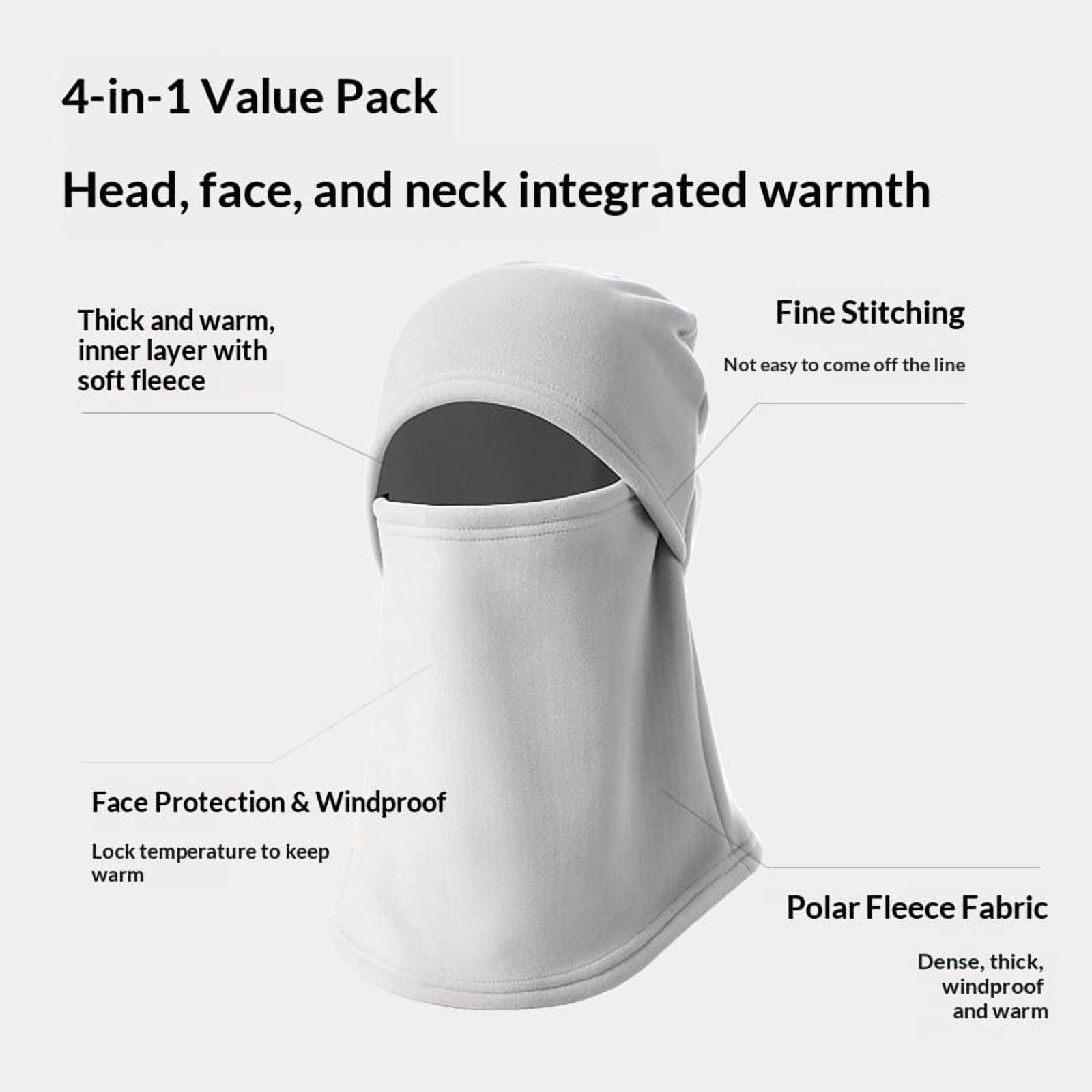Windproof Winter Face Mask Warm Ski Mask for Men and Women Cold Weather Motorcycle Bike Cycling Neck Warmer