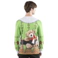 thumbnail image 4 of Faux Real Men's Christmas Elf, Green/Red, Medium, 4 of 4