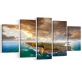 thumbnail image 2 of Great Ocean Road Australia Blue - Large Seascape Art Canvas Print, 2 of 3