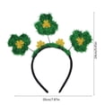 thumbnail image 3 of Bandas para el cabello con trébol del Día de San Patricio Bandas para el cabello de cortesía para fiestas irlandesas Bandas para el cabello con decoración de trébol Banda para el cabello decorativa de, 3 of 6