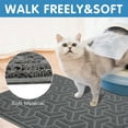thumbnail image 3 of UPSKY Cat Litter Mat Large 35" x 23" Non-Slip Cat Litter Trapping Mat Multi-Use Waterproof Gray, 3 of 8