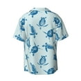 thumbnail image 4 of Goofa Turtle Printed Men's Casual Short-sleeved Shirt,Lightweight Breathable Button-down,Summer Casual men's top,Versatile Fashion shirt-3X-Large, 4 of 7