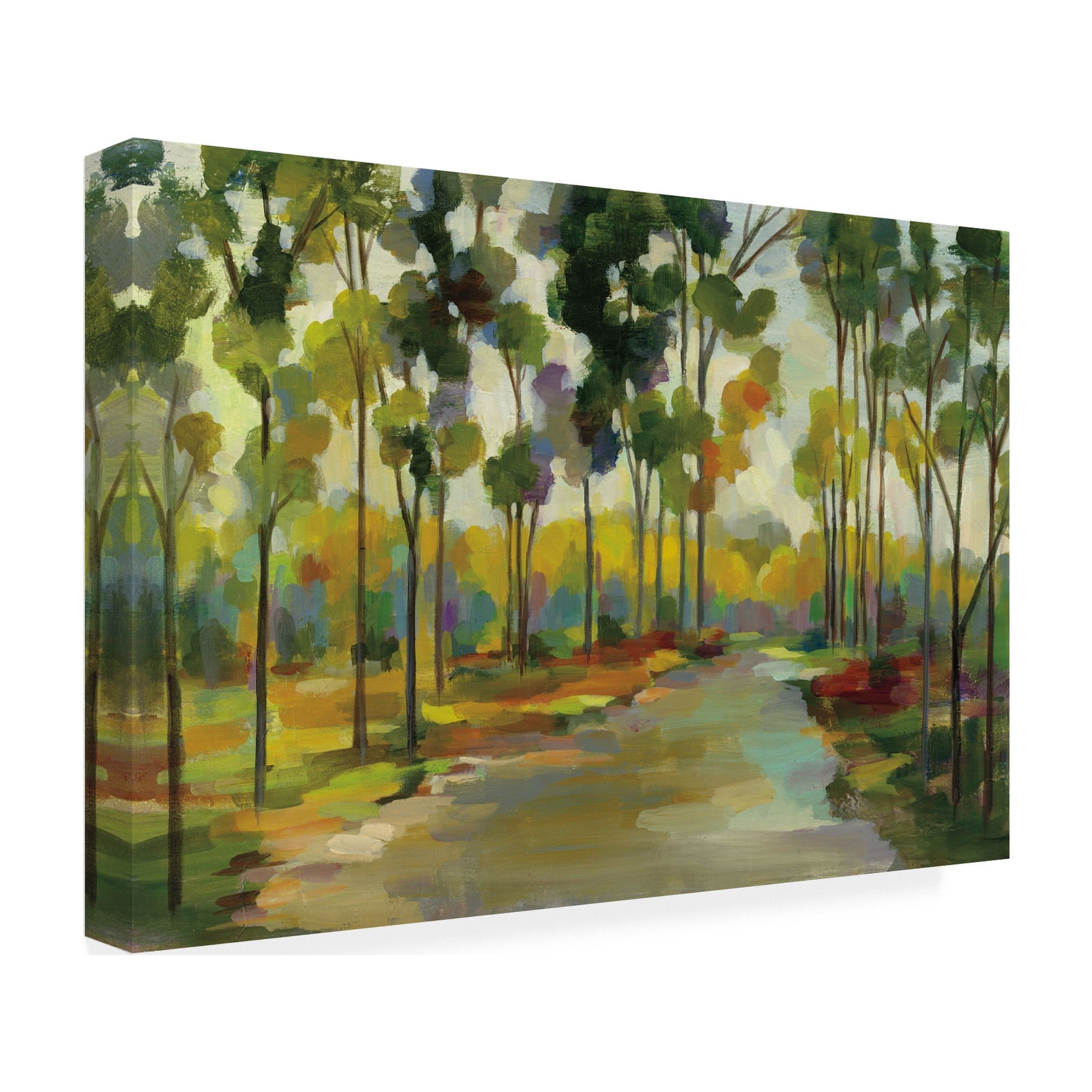 Trademark Fine Art Silvia Vassileva Path In The Forest Canvas Wall Art - 30x47
