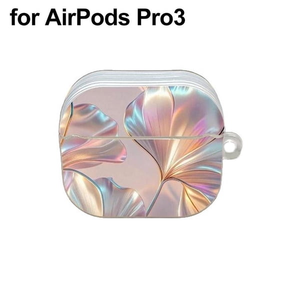 Floral Clear TPU AirPods Case, Shockproof Protective Cover for Airpods Pro3