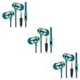 thumbnail image 2 of Youkk NEW Earphone Universal 3.5mm In-Ear Stereo Earbuds Built-in microphone High Blue 3Set, 2 of 6
