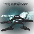 thumbnail image 2 of Fins Strap, Diving Accessory Stable Adjustable Durable  For Diving, 2 of 8
